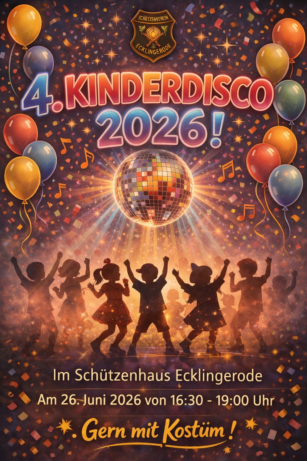 Cover: 4. Kinderdisco 2026 im Schützenhaus Ecklingerode